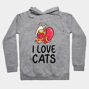 I Love Cats Hoodie